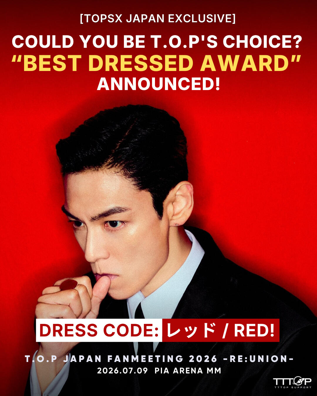 RE:UNION T.O.P WITH THE FANS BEST DRESSED AWARD EVENT