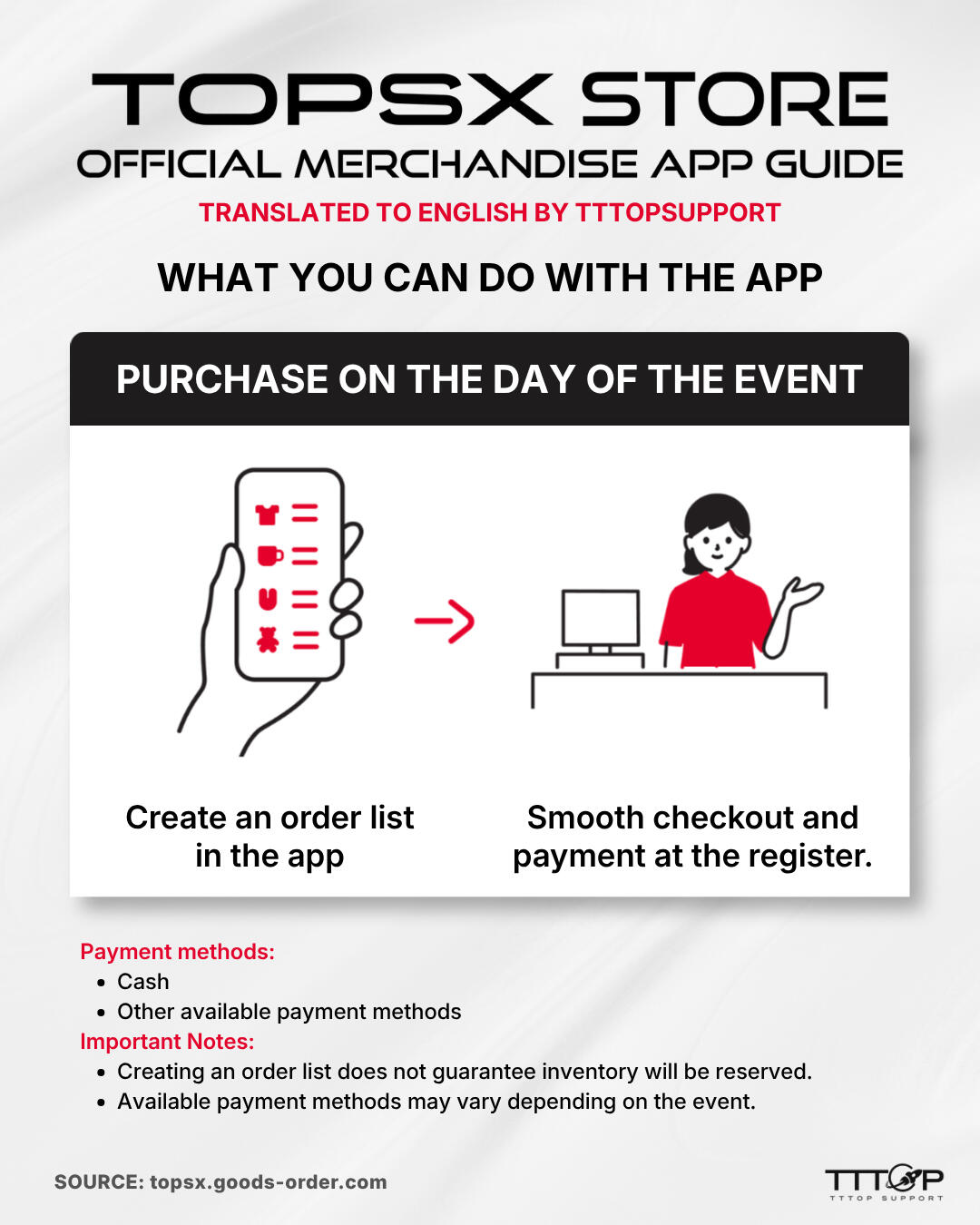 PURCHASE ON THE DAY OF THE EVENT PURCHASE ON THE DAY OF THE EVENT