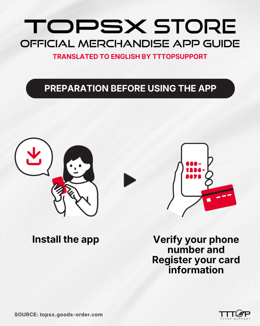 PREPARATION BEFORE USING THE APP