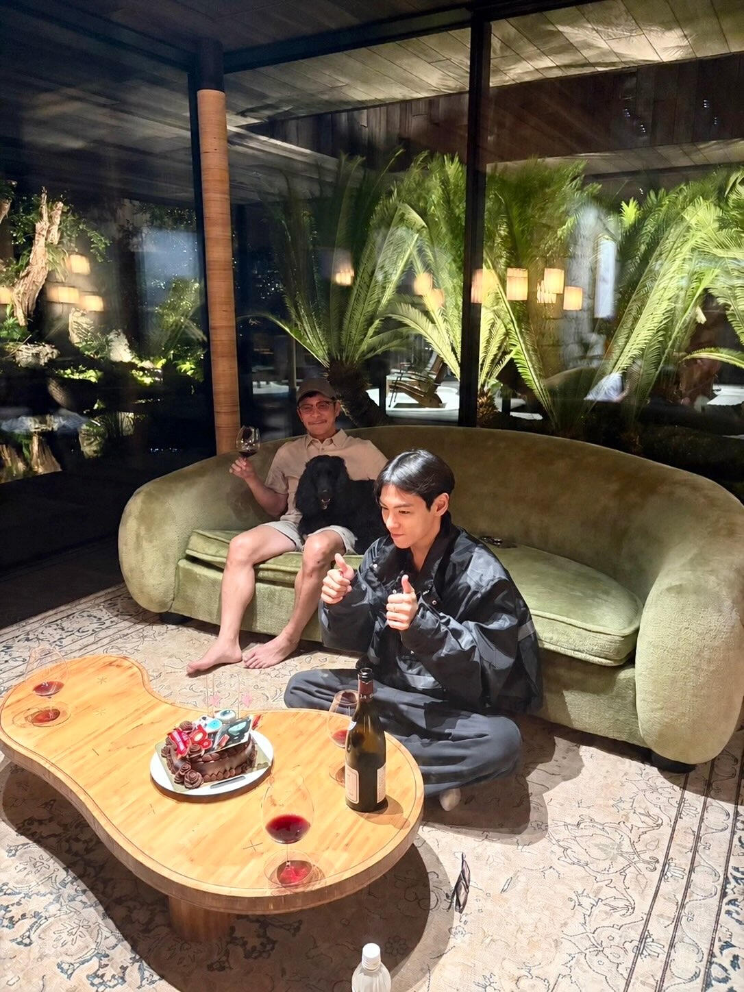 T.O.P with his friend Yuzaku Maezawa